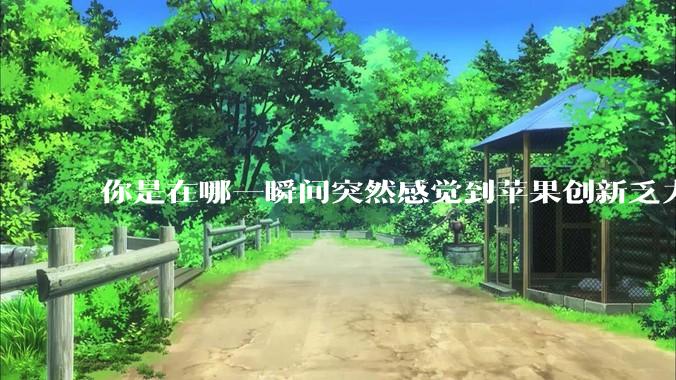 你是在哪一瞬间突然感觉到苹果创新乏力的？